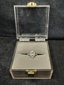 Ring - Wedding Set - White Gold Pear Shape Engagement Ring
