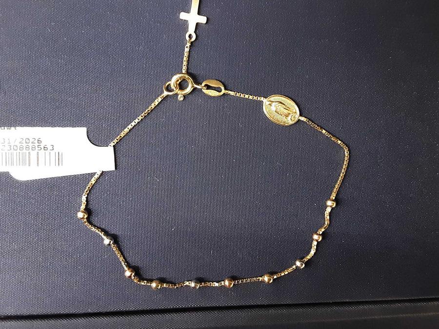 Bead Bracelet - Yellow Gold 14k (.585) 2.1 grams 6 inch