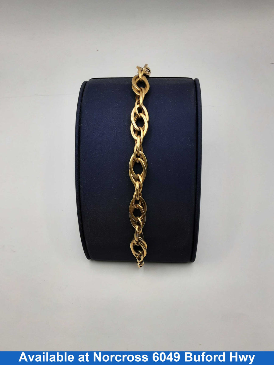 Cable Bracelet - Yellow Gold 18k (.750) 14.6 grams 8 inch