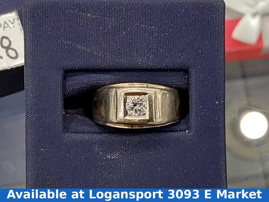 Men's Ring - White Gold 14k (.585) 5 grams Size 5