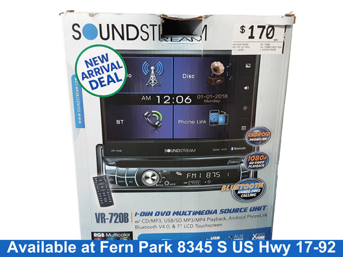Soundstream Vr-720b Black Car Audio System