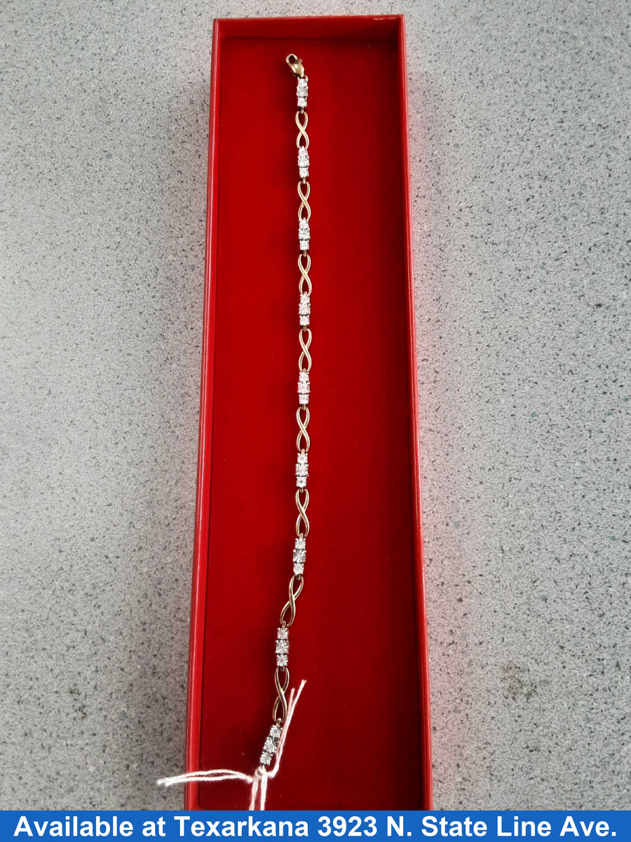Tennis Bracelet - Yellow Gold 10k (.417) 4.8 grams 7 inch