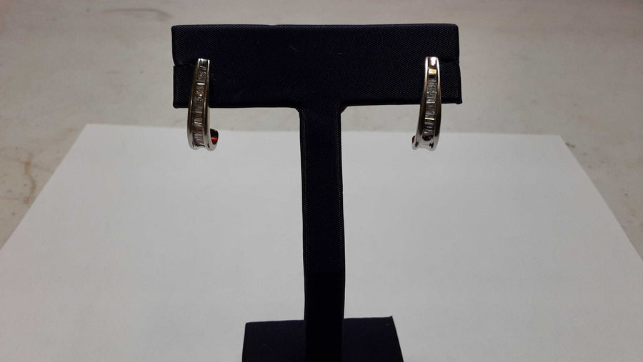 Jacket Earrings - White Gold 14k (.585) 3.2 grams
