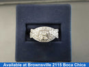 Ring - Engagement Set - White Gold 14k (.585) 6.1 grams Size 8.5