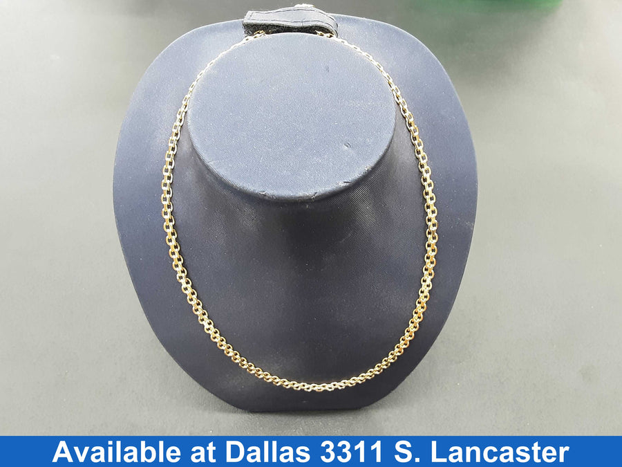 Woven Chain - Yellow Gold 14k (.585) 10.8 grams 1 inch