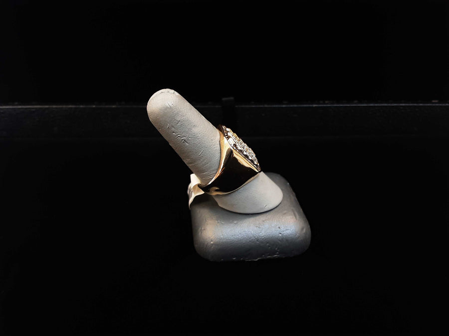 Men's Ring - Yellow Gold 10k (.417) 5.2 grams Size 9