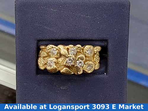 Women's Ring - Yellow Gold 10k (.417) 9.4 grams Size 9.5