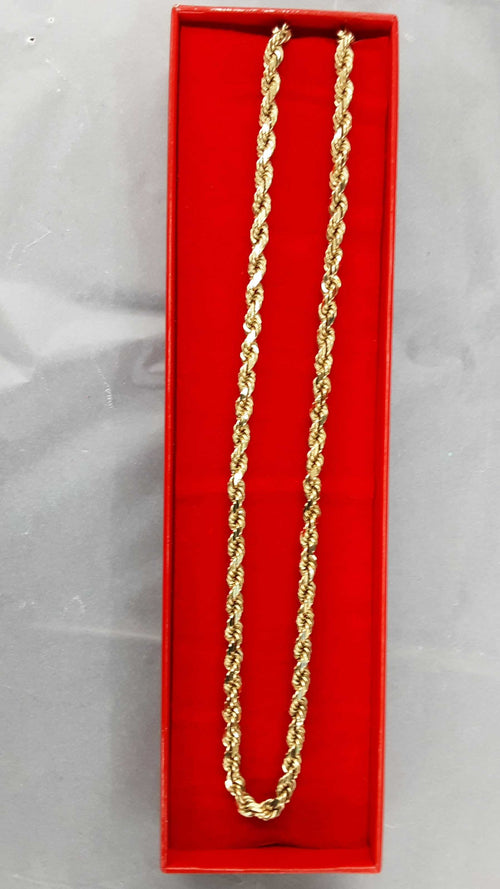 Rope Chain - Yellow Gold 14k (.585) 33.4 grams 20 inch
