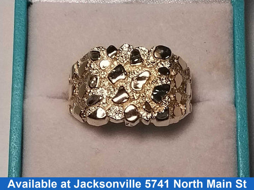 Men's Ring - Yellow Gold 10k (.417) 4.7 grams Size 11.5