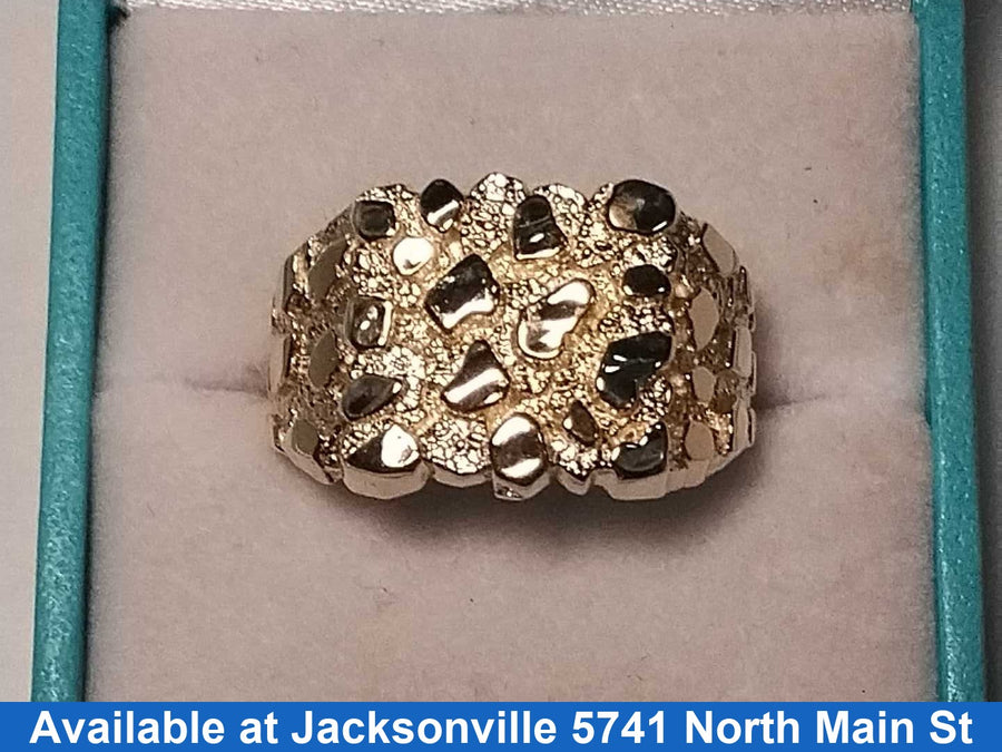 Men's Ring - Yellow Gold 10k (.417) 4.7 grams Size 11.5