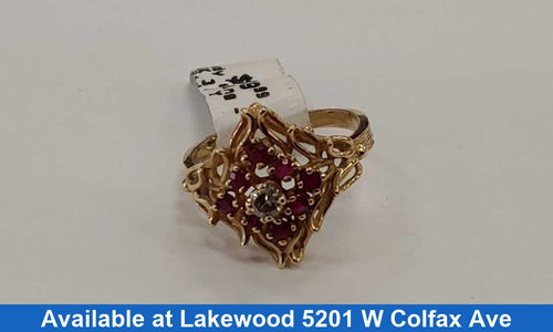 Women's Ring - Yellow Gold 14k (.585) 3.7 grams Size 7