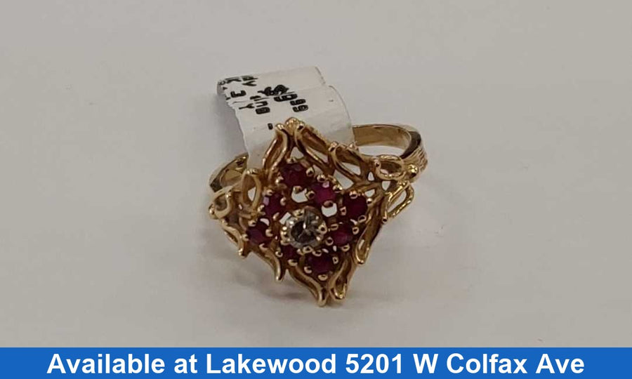 Women's Ring - Yellow Gold 14k (.585) 3.7 grams Size 7