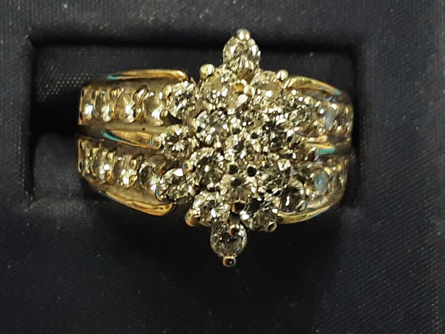 Women's Ring - Yellow Gold 10k (.417) 7 grams Size 20