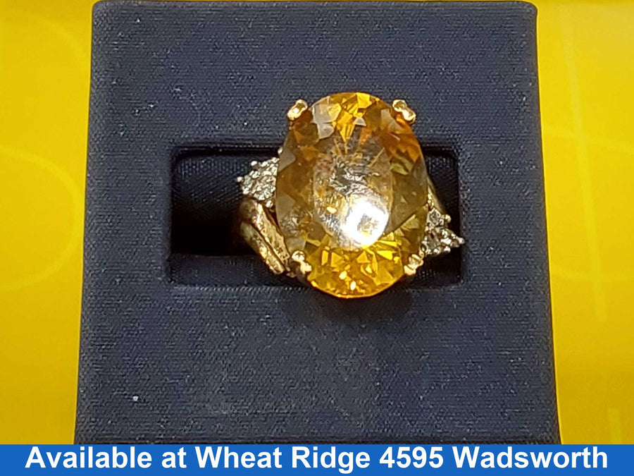 Women's Ring - Yellow Gold 10k (.417) 6.5 grams Size 7