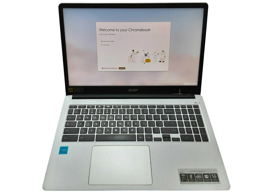 Acer Cb315-4h Intel Celeron N4000 4 Gb 64 Gb Silver Laptop