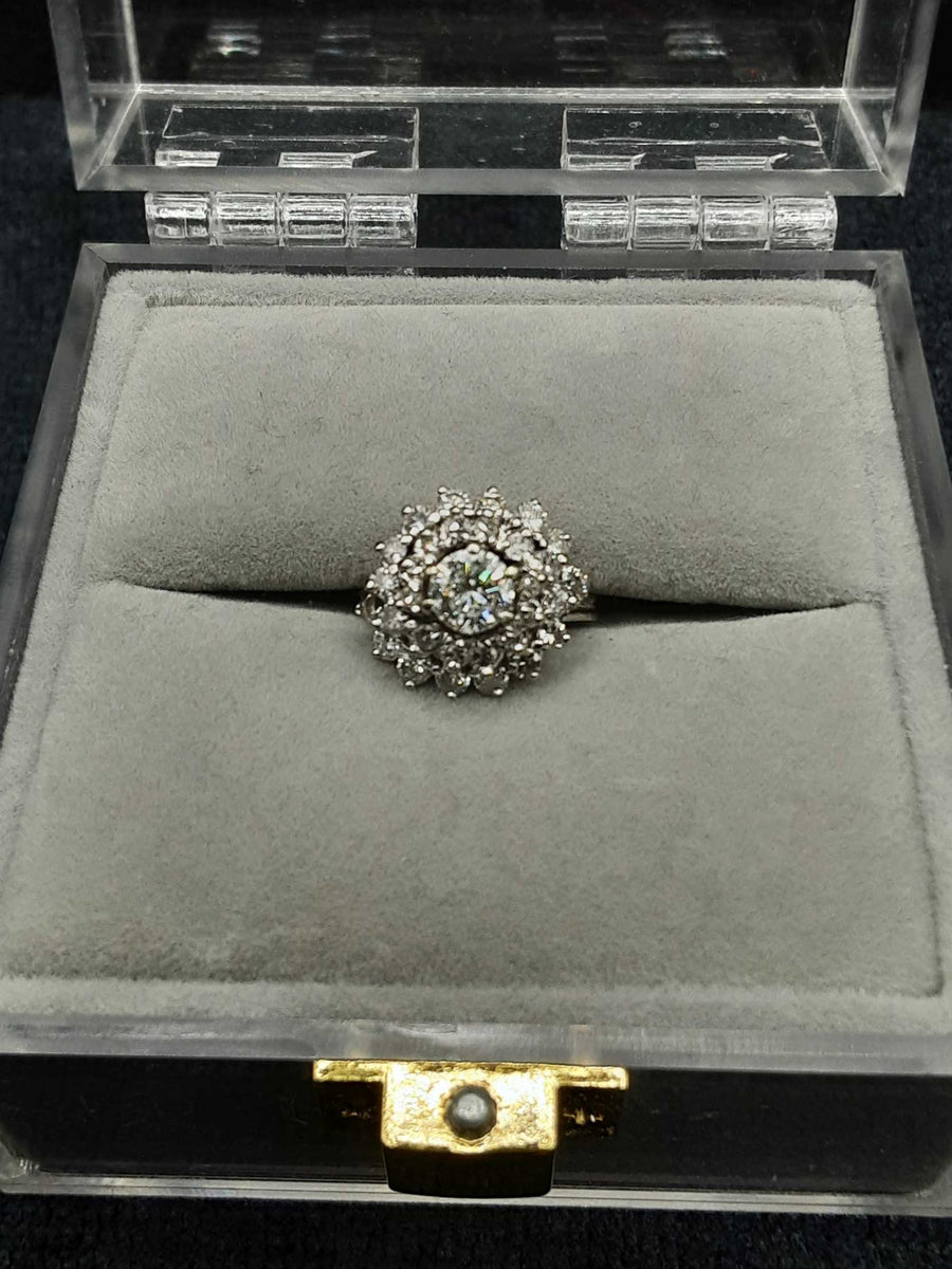 Diamond Cluster Ring