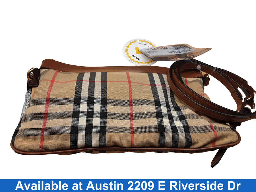 Burberry Peyton Crossbody Beige / Tan Purse / Handbag
