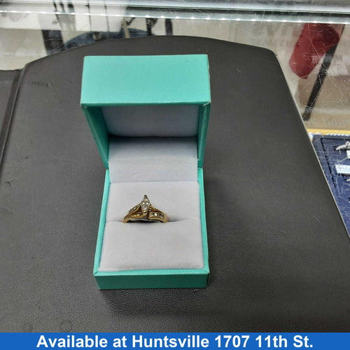 Ring - Engagement Set - Yellow Gold 14k (.585) 4.6 grams Size 5.5