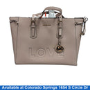 Michael Kors 30h7gv6t70 Voyager Love Bag Black Purse / Handbag