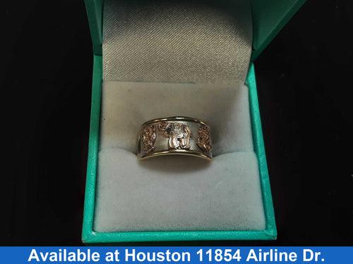 Women's Ring - Tricolor Gold 14k (.585) 3.7 grams Size 8.5