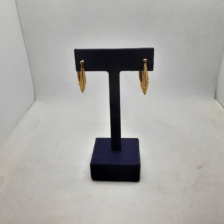 Shrimp Earrings - Yellow Gold 10k (.417) 3.6 grams