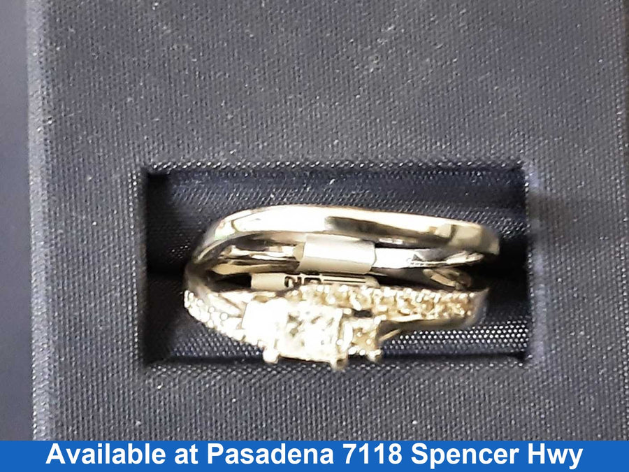 Ring - Engagement Set - Silver 3.2 grams Size 20
