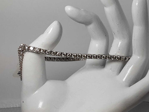 Tennis Bracelet - White Gold 14k (.585) 14.7 grams 8 inch