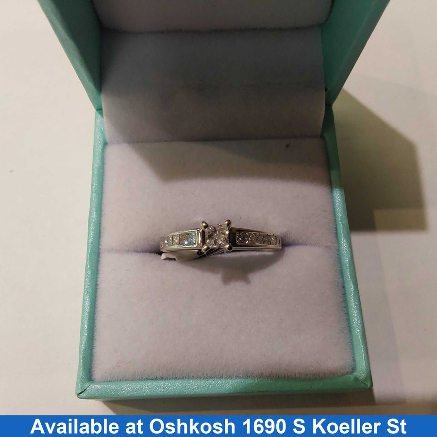 Ring - Wedding Band - White Gold 14k (.585) 2.6 grams Size 7