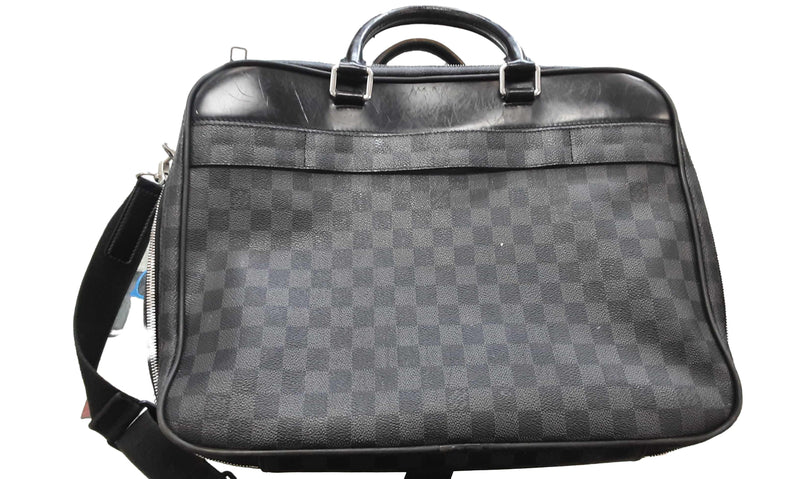 Louis Vuitton Damier Leather Black Backpack / Briefcase / Bag