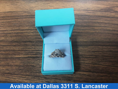 Ring - Engagement Set - Yellow Gold 10k (.417) 4.6 grams Size 20