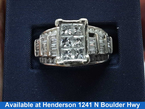 Women's Ring - White Gold 14k (.585) 8.7 grams Size 20
