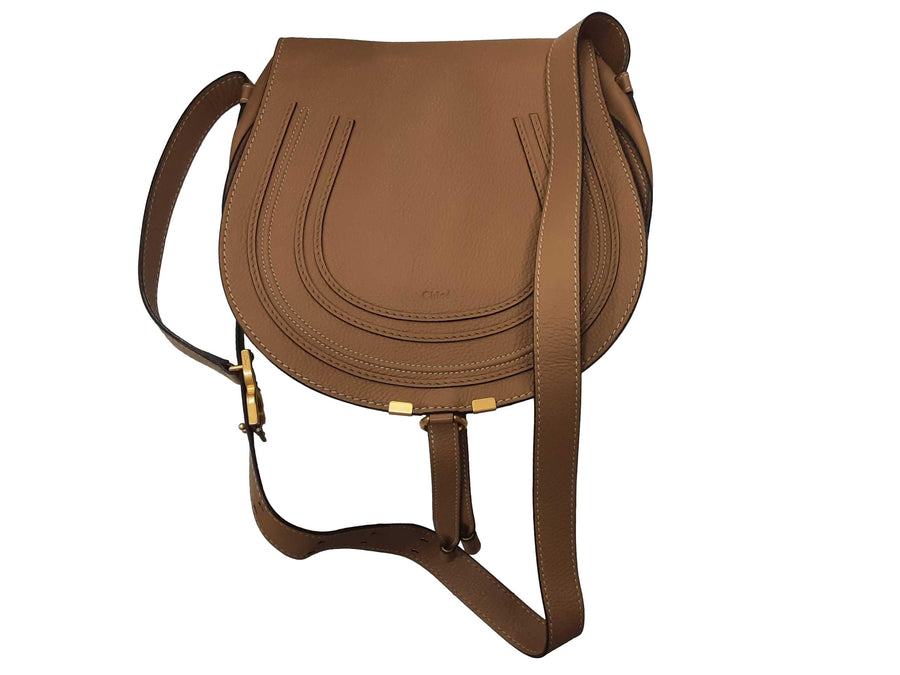 Chloe Marcie Medium Crossbody Brown Purse / Handbag