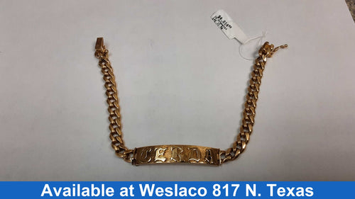 ID Bracelet - Yellow Gold 14k (.585) 33.9 grams 8 inch