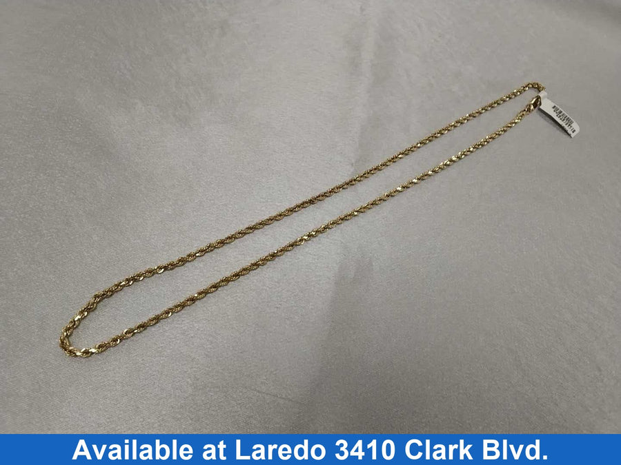 Rope Chain - Yellow Gold 10k (.417) 13.4 grams 20 inch