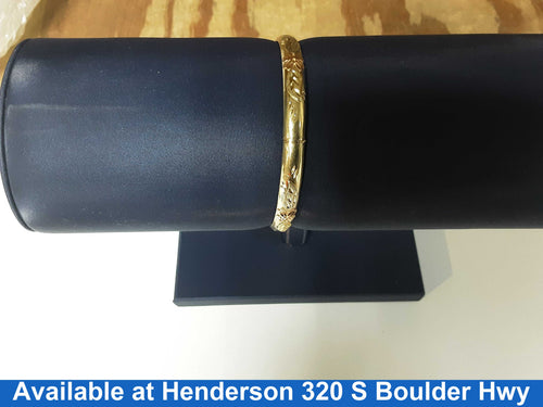 Bangle Bracelet - Yellow Gold 14k (.585) 8.7 grams 3 inch