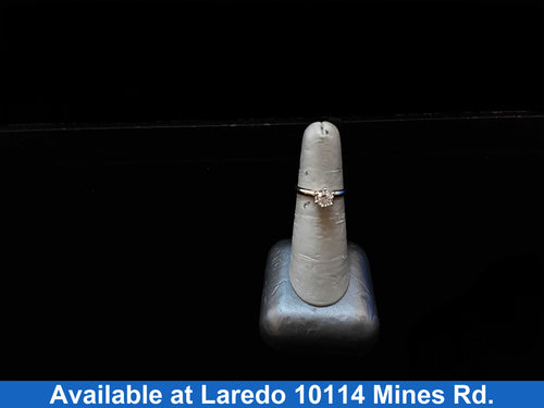 Women's Ring - Solitaire - White Gold 14k (.585) 2.6 grams Size 7