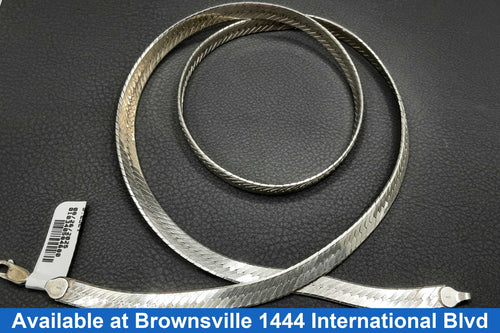 Herringbone Chain - Silver 34.5 grams 23 inch
