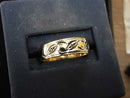 Ring - Wedding Band - Yellow Gold 10k (.417) 2.4 grams Size 7.5
