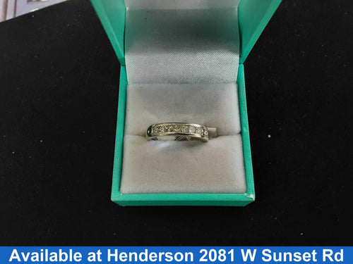 Ring - Wedding Band - White Gold 14k (.585) 4.5 grams Size 8