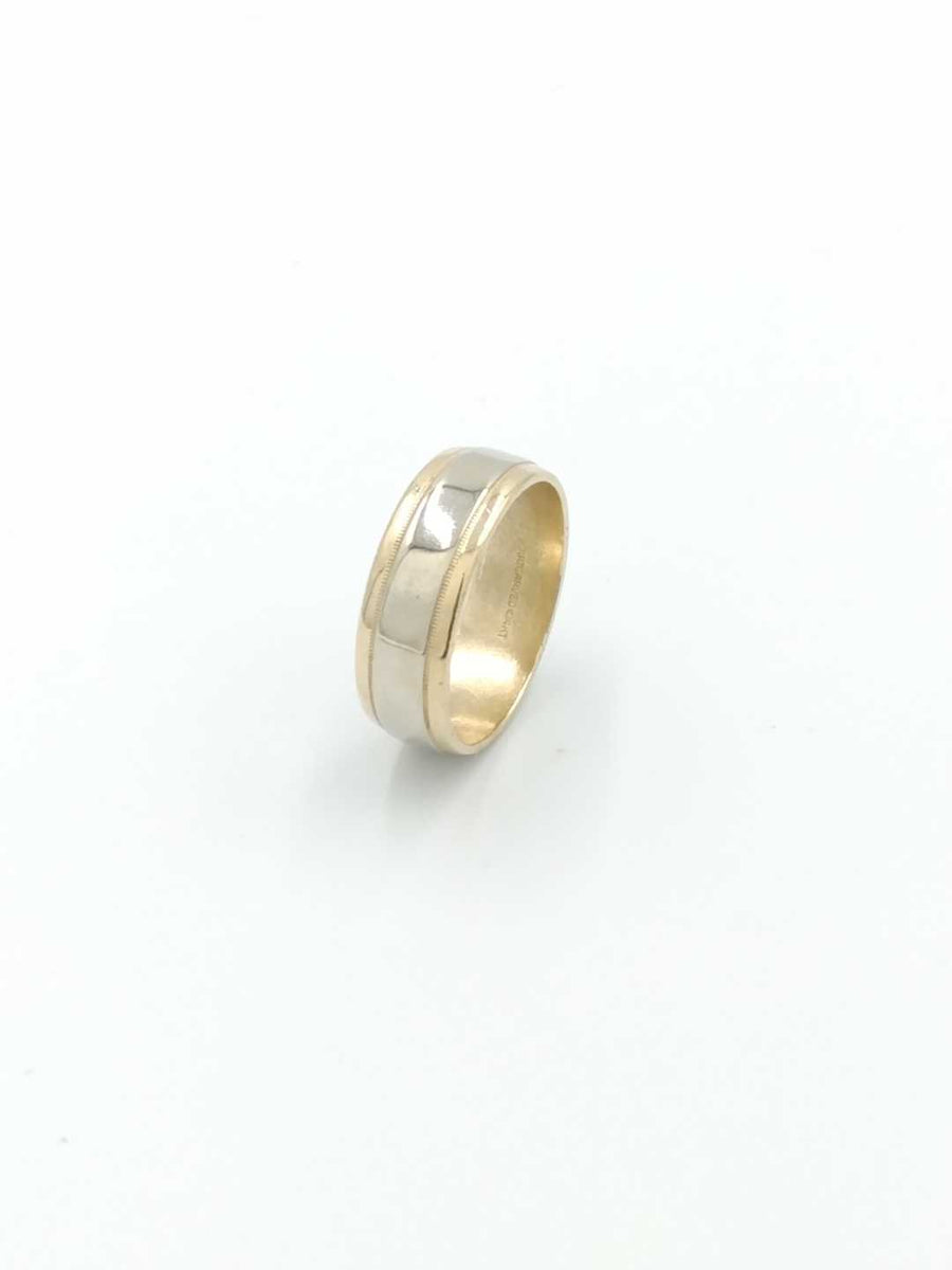Ring - Wedding Band - White Gold 14k (.585) 7.1 grams Size 10