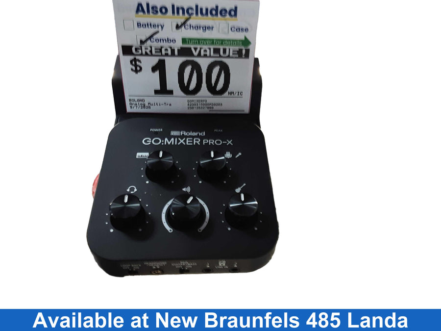 Roland Gomixerpx Black Audio Recorder