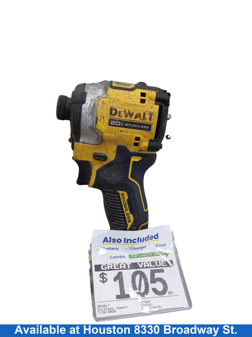 Dewalt Dcf850 Yellow Cordless Impact Drill