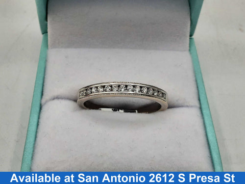 Women's Ring - Anniversary - White Gold 14k (.585) 3.4 grams Size 10