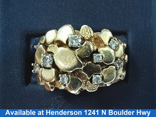 Men's Ring - Yellow Gold 14k (.585) 11.5 Grams Size 7.5