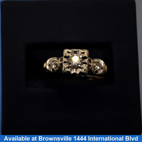 Women's Ring - Yellow Gold 14k (.585) 2.9 grams Size 10