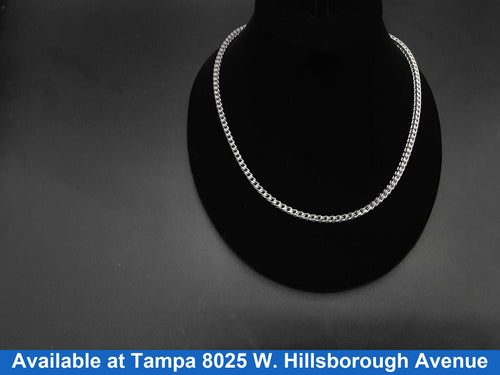 Fox Tail Chain - White Gold 14k (.585) 49 grams 24 inch