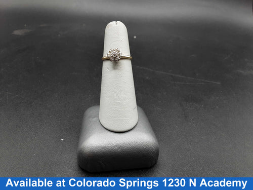 Women's Ring - Solitaire - Yellow Gold 14k (.585) 2 grams Size 5