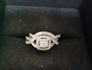 Ring - Engagement Set - White Gold 10k (.417) 3.8 grams Size 6