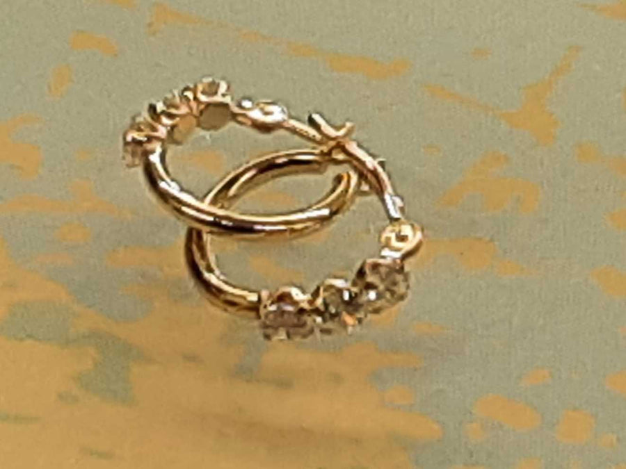 Jacket Earrings - Yellow Gold 14k (.585) 0.6 grams