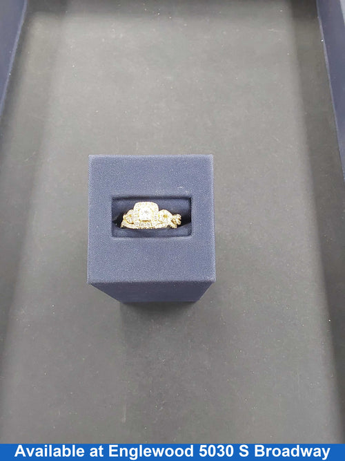 Ring - Engagement Set - Yellow Gold 14k (.585) 4.8 grams Size 4.5